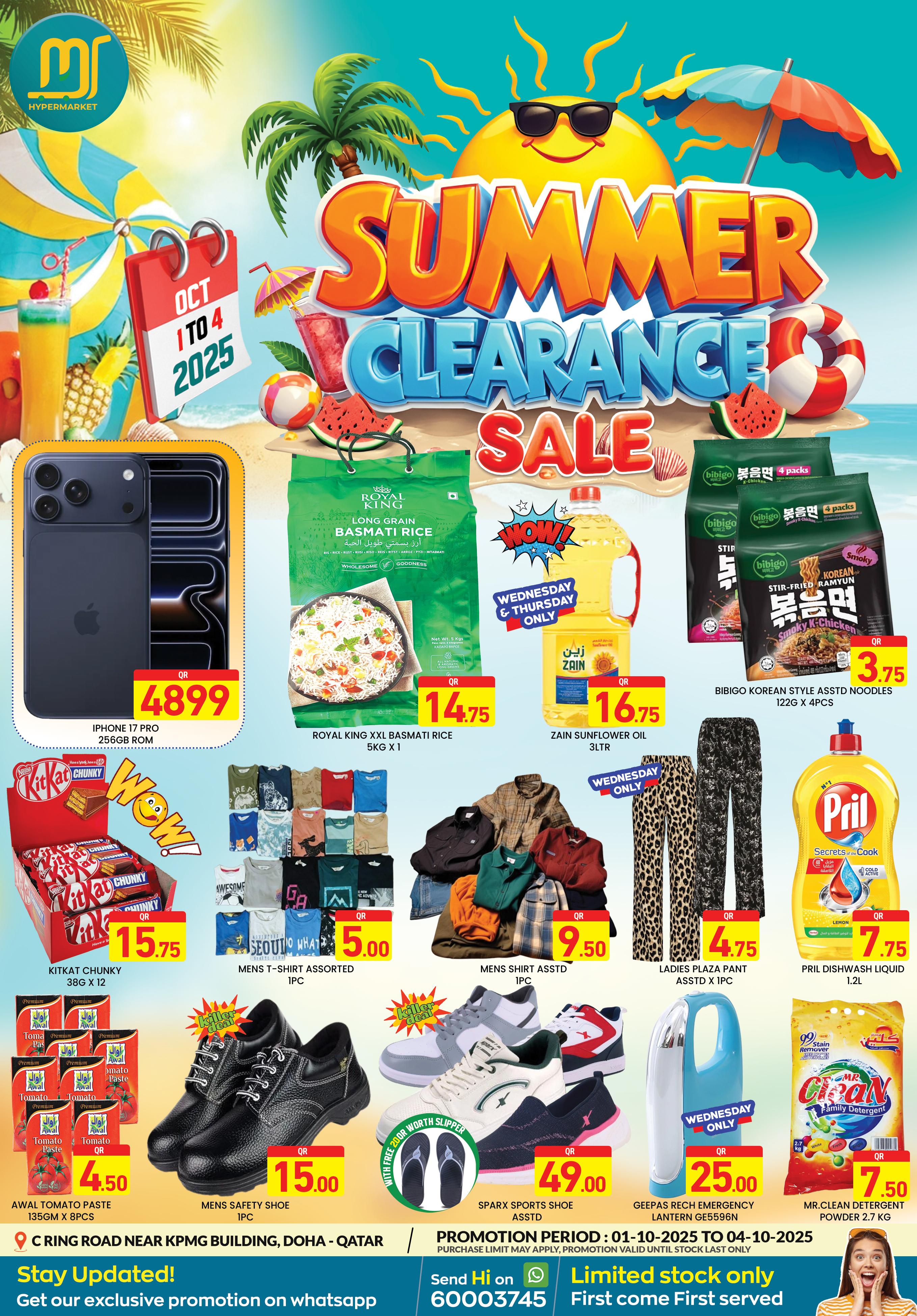 Summer Clearance Sale
